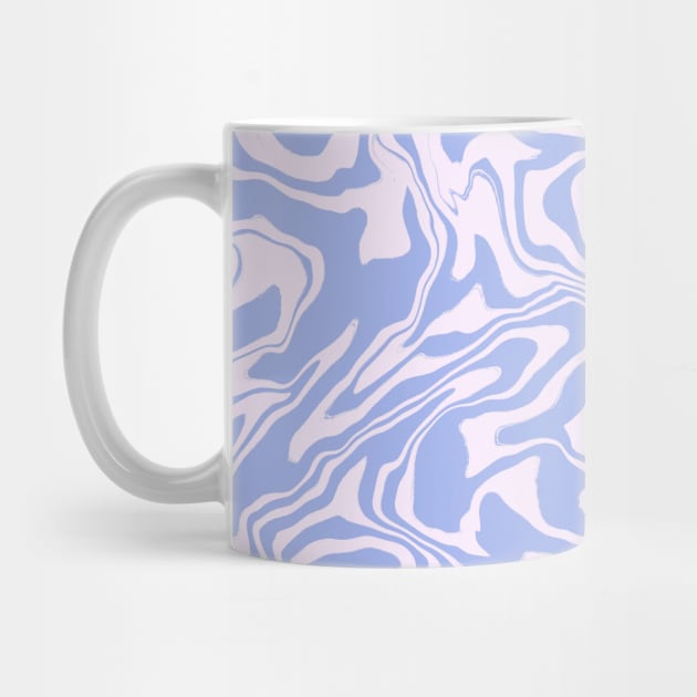 Pastel Purple Abstract Swirl Pattern by Trippycollage